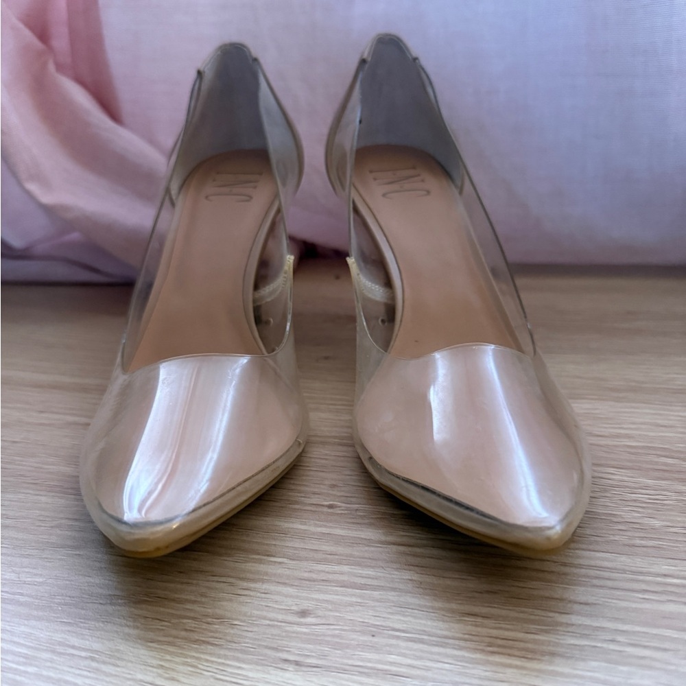 INC Chic Nude Pointed Toe Heels